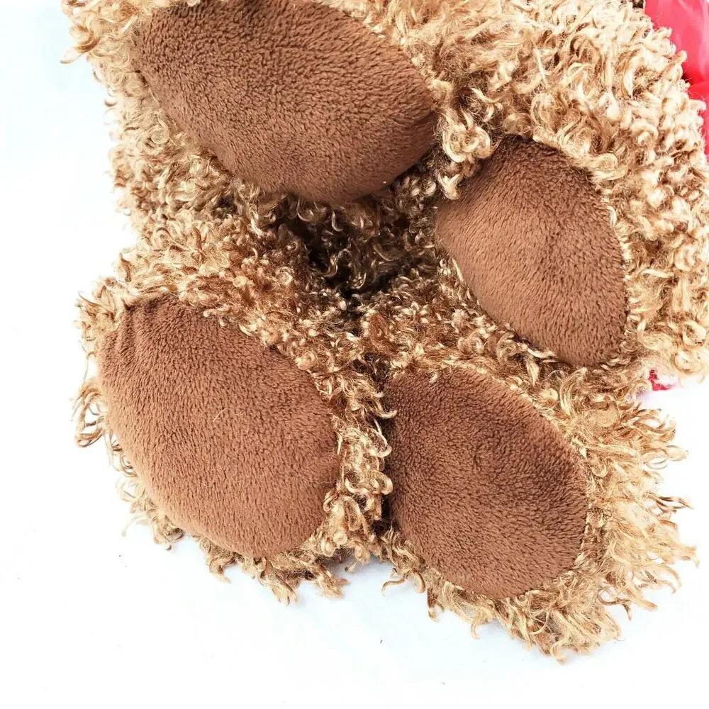 Reindeer Brown Stuffed Plush Red Snowflake Scarf Winter Christmas 17